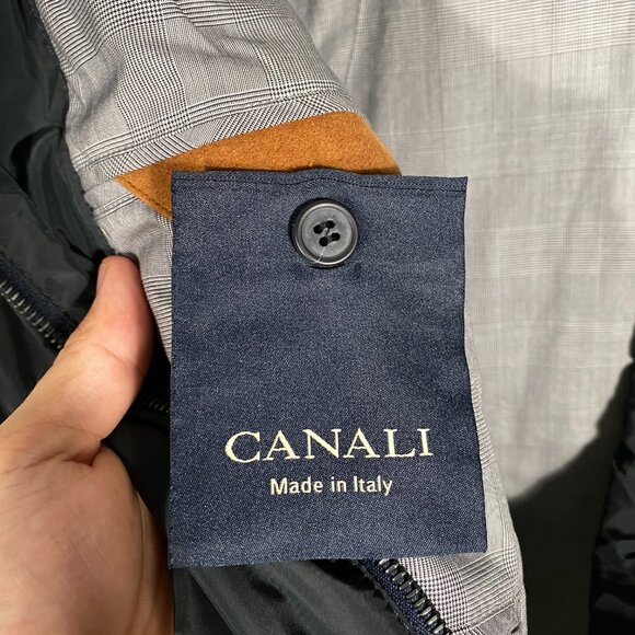 Canali Rain and Wind Tech Black Nylon Jacket - Picture 8 of 12